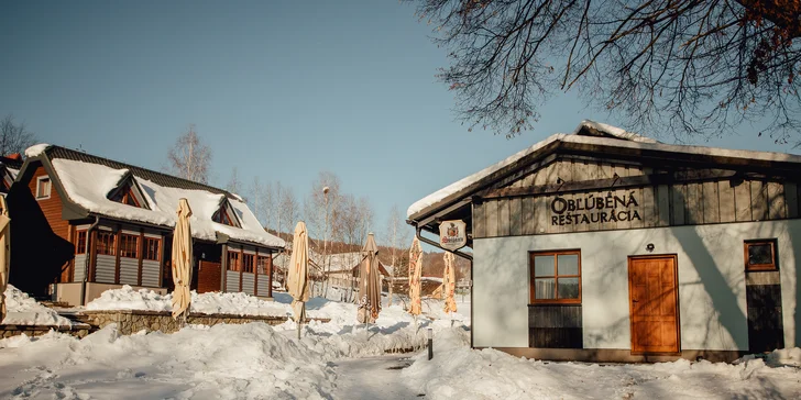 Útulné apartmánové zrubové domčeky na Kysuciach s polpenziou a privátnym wellness