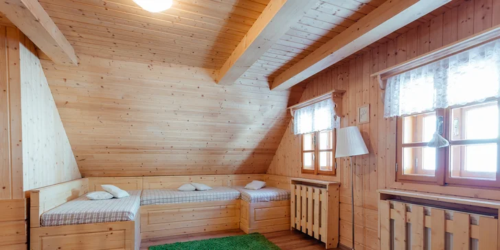 Pobyt v krásnom prostredí Veľkej Fatry len 3 km od Vlkolínca: apartmány a drevenice s kuchyňou, terasou a príjemným wellness