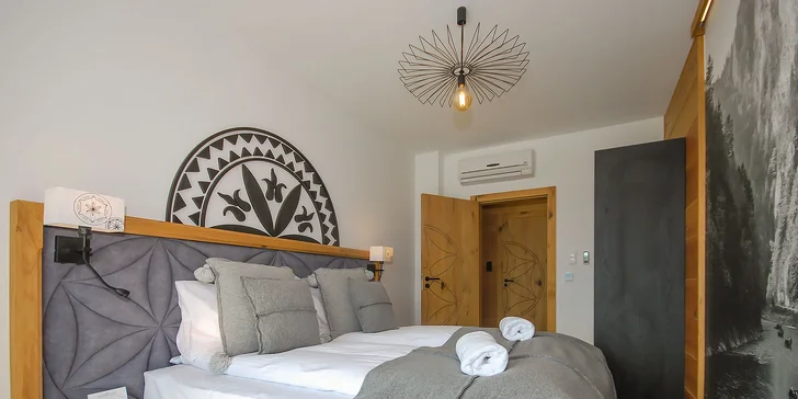 Luxusné apartmány s výhľadom na Čorštýnske jazero: sauna na izbe, požičanie bicyklov zdarma