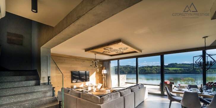 Luxusné apartmány s výhľadom na Čorštýnske jazero: sauna na izbe, požičanie bicyklov zdarma