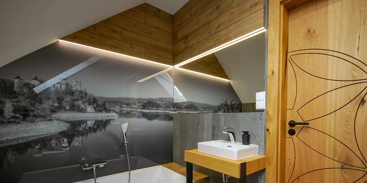 Luxusné apartmány s výhľadom na Čorštýnske jazero: sauna na izbe, požičanie bicyklov zdarma