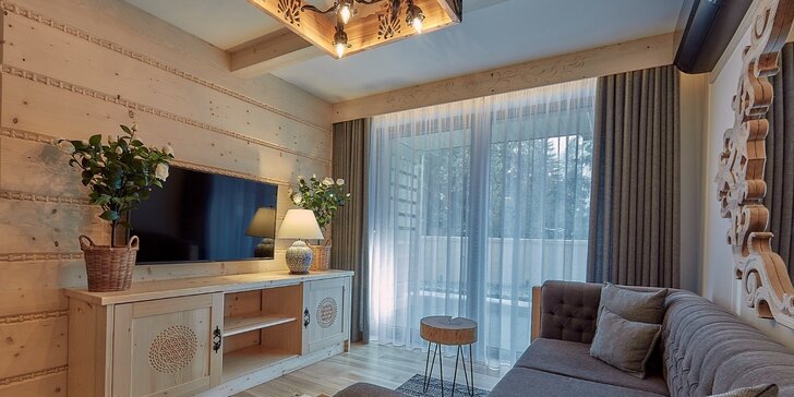 Štýlové apartmány v Zakopanom s výhľadom na Tatry, hneď pri malom lyžiarskom stredisku