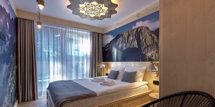 Štýlové apartmány v Zakopanom s výhľadom na Tatry, hneď pri malom lyžiarskom stredisku