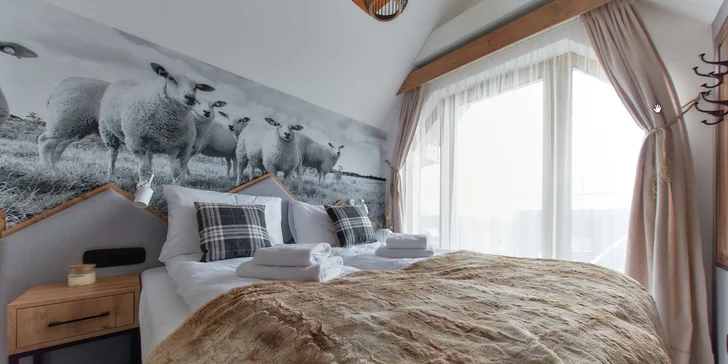 Štýlové apartmány v Zakopanom s výhľadom na Tatry, hneď pri malom lyžiarskom stredisku