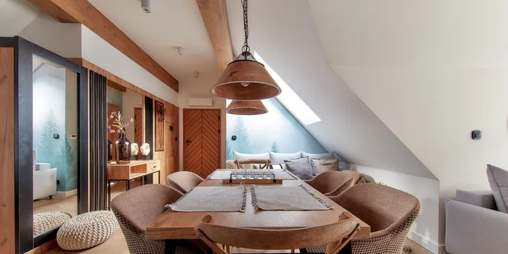 Štýlové apartmány v Zakopanom s výhľadom na Tatry, hneď pri malom lyžiarskom stredisku