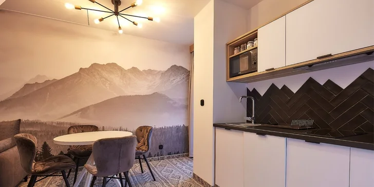 Štýlové apartmány v Zakopanom s výhľadom na Tatry, hneď pri malom lyžiarskom stredisku