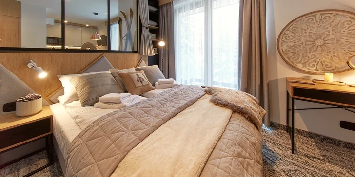 Štýlové apartmány v Zakopanom s výhľadom na Tatry, hneď pri malom lyžiarskom stredisku
