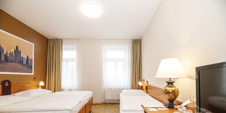 Pohodová dovolenka v Prahe: ubytovanie s raňajkami pre 2 až 4 osoby