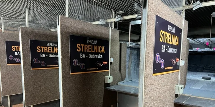 T&T strelnica: Streľba z rôznych druhov zbraní na krytej strelnici