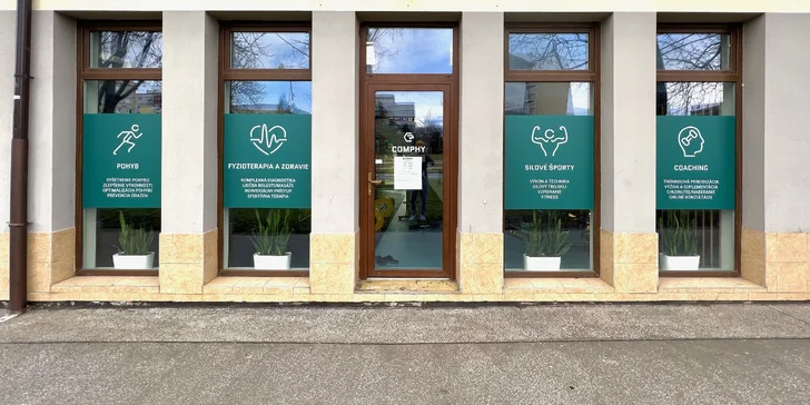 Vstupná diagnostika a terapia s fyzioterapeutom či masáže v COMPHY