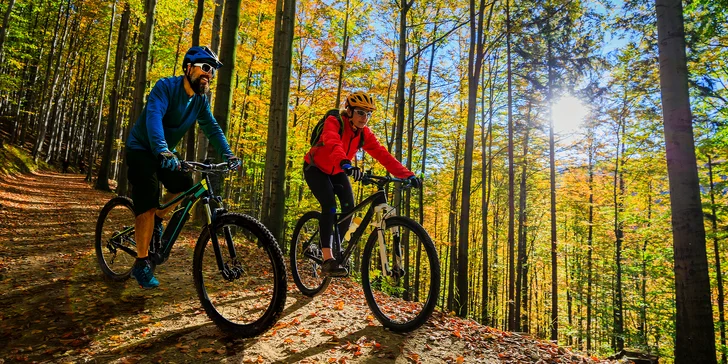 Požičanie elektrického bicykla pre 1 alebo 2 osoby na sedem hodín či celý víkend