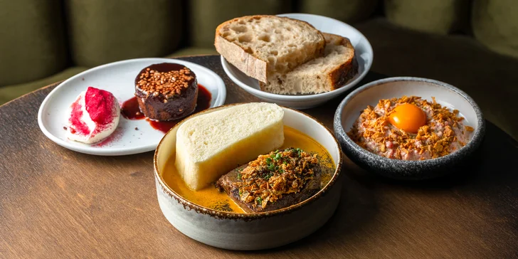 Lahodný hovädzí tatarák alebo dvojchodové degustačné menu pre 1 osobu