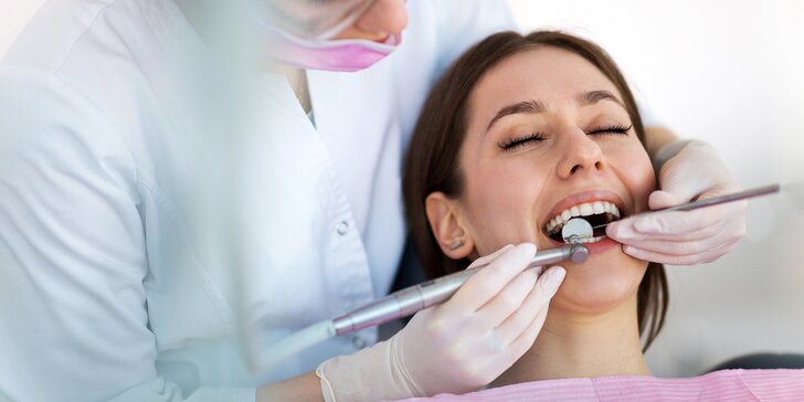 Dentálna hygiena s pieskovaním a prehliadkou stomatológom