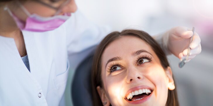 Dentálna hygiena s pieskovaním a prehliadkou stomatológom