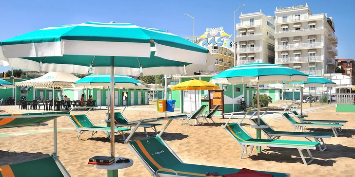 Pobyt v Rimini: 3* hotel hneď pri pláži, raňajky a bazén, first minute zľavy