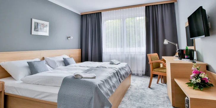 Skvelý 4* relax v Hlbokej nad Vltavou s raňajkami aj jednou večerou a wellness