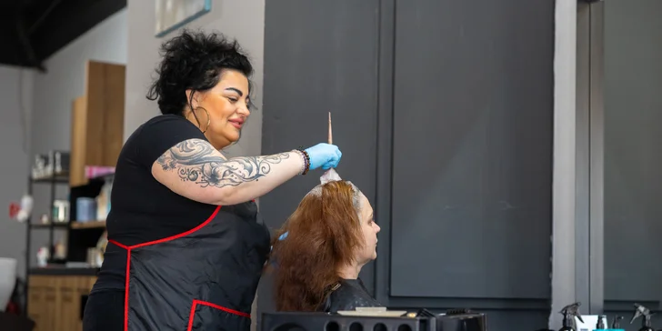 Melír, balayage, air touch, ombré, sombré, brondé alebo spoločenský účes v Capelli da Angeli