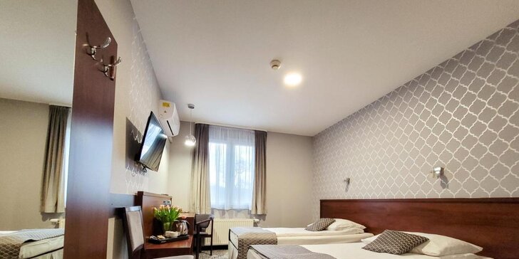 Moderný hotel uprostred zelene so skvelou dostupnosťou do centra Krakova: raňajky v cene