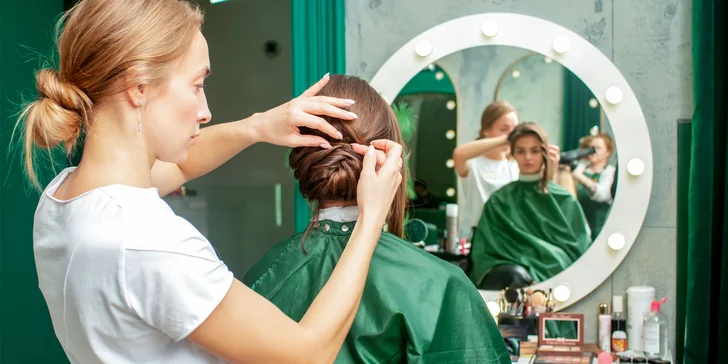 Melír, balayage, air touch, ombré, sombré, brondé alebo spoločenský účes v Capelli da Angeli