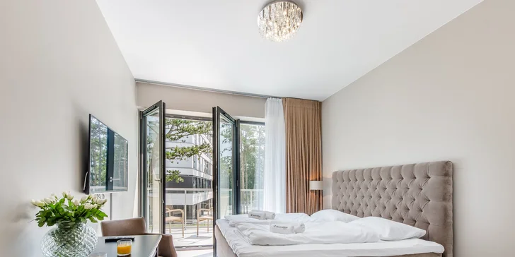 Pobyt pri Balte a jazere Jamno: špičkové apartmány na skok od pláže, so stravou aj wellness