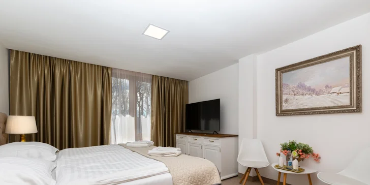 Malé Karpaty: Luxusný hotel na Pezinskej Babe, pobyt s raňajkami alebo apartmán až pre 8 osôb