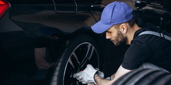 Výmena kolies alebo kompletné prezutie pneumatík s vyvážením a kontrolou vozidla
