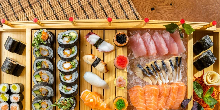 Exkluzívne degustačné sushi sety s lososom či tuniakom