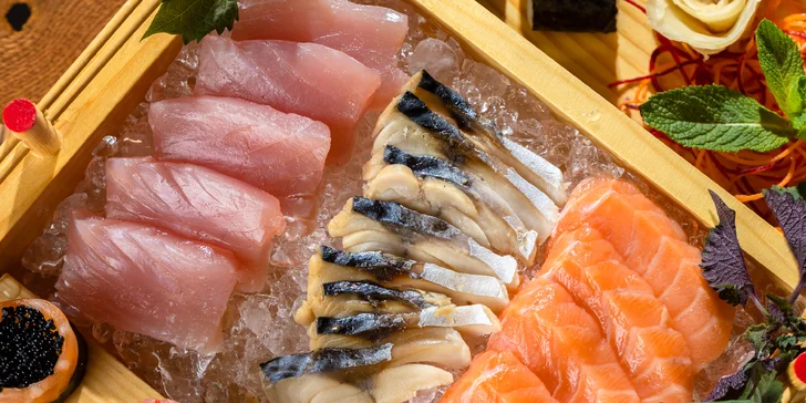 Exkluzívne degustačné sushi sety s lososom či tuniakom