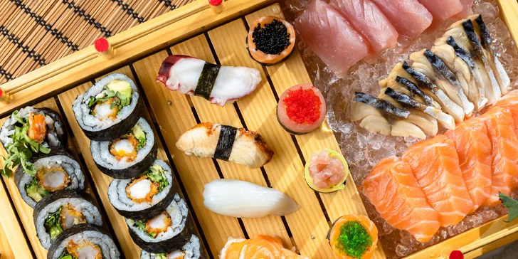 Exkluzívne degustačné sushi sety s lososom či tuniakom