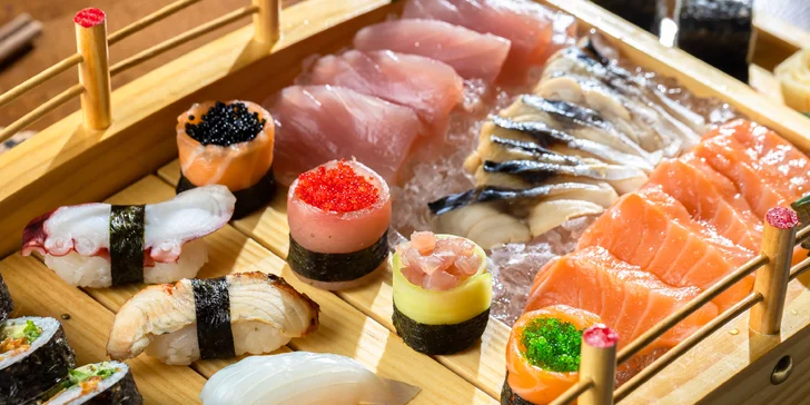 Exkluzívne degustačné sushi sety s lososom či tuniakom