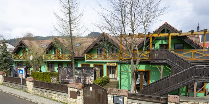 Rodinný penzión s raňajkami v kúpeľnej obci Vyšné Ružbachy: na skok Pieniny, Tatry aj Poľsko