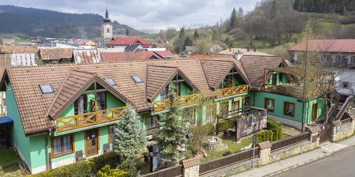 Rodinný penzión s raňajkami v kúpeľnej obci Vyšné Ružbachy: na skok Pieniny, Tatry aj Poľsko
