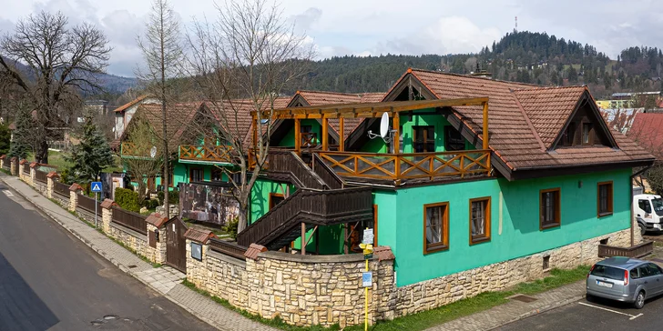 Rodinný penzión s raňajkami v kúpeľnej obci Vyšné Ružbachy: na skok Pieniny, Tatry aj Poľsko