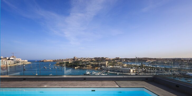 Dovolenka na Malte: raňajky, vonkajší aj vnútorný bazén a sauna, fitness, 1 noc zadarmo