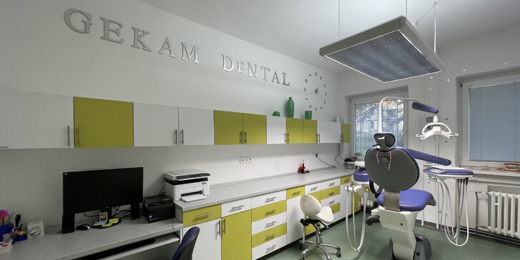 Dentálna hygiena s pieskovaním aj s možnosťou bielenia zubov v Gekam-dental