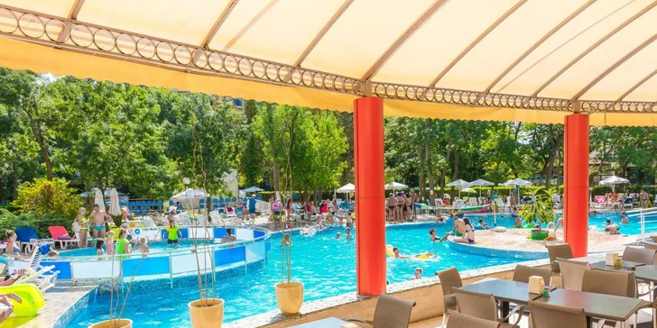 Bulharsko letecky: premium all inclusive dovolenka na Slnečnom pobreží v hoteli s bazénom, len 200 m od pláže