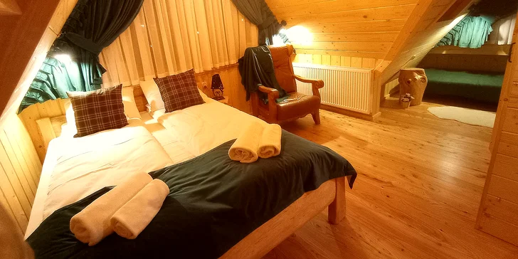 Domčeky ako z rozprávky v poľských Tatrách: výhľady, ručne robený nábytok, krb aj relax vo vírivke