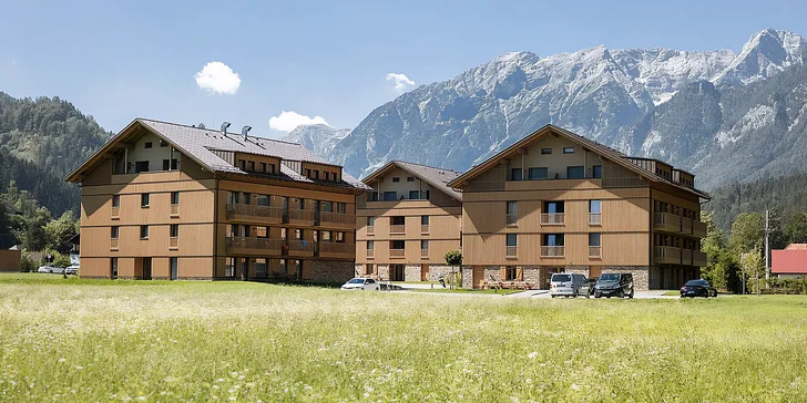 Pobyt v apartmánoch až pre 7 osôb s neobmedzeným wellness v rakúskom pohorí Totes Gebirge