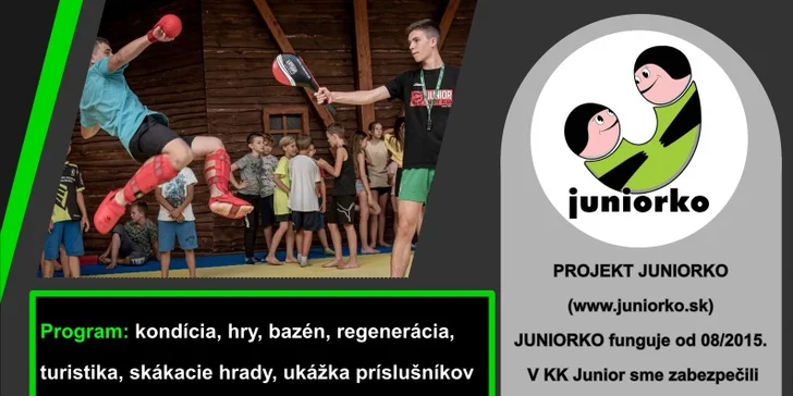 ŠPORTOVÝ TÁBOR JUNIOR 2023 - tábor plný pohybu