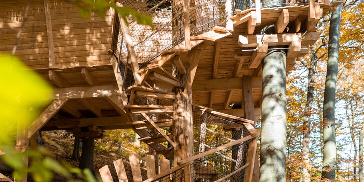 Zážitkový pobyt v domčeku na strome na Gemeri neďaleko svetoznámeho kaštieľa Betliar
