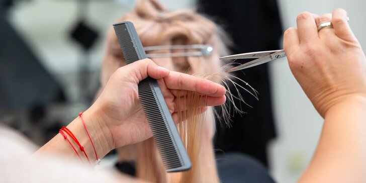 Profesionálne kadernícke služby v salóne Beauty centrum Timea: farbenie alebo melírovanie pre všetky dĺžky vlasov