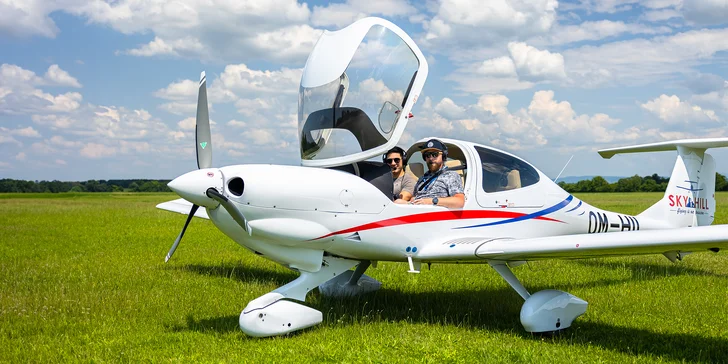 Zážitkové lety na lietadle DIAMOND DA-40 D pre 1 až 3 osoby - aj s možnosťou pilotovania