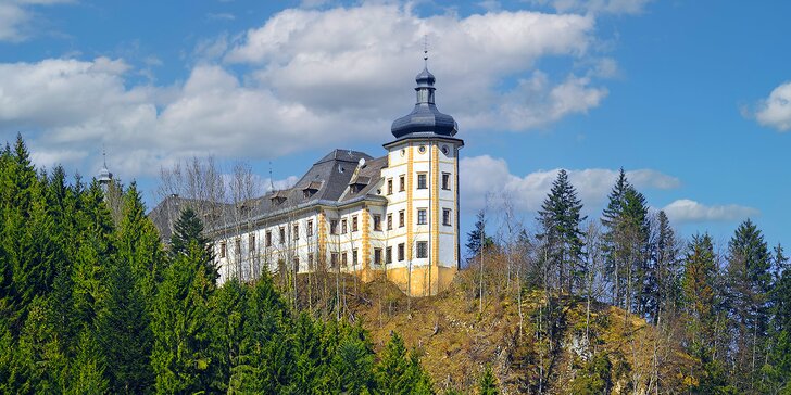 Pobyt na zámku v Alpách: raňajky, saunový svet a možnosť 1 noci bezplatne a 2 detí zadarmo