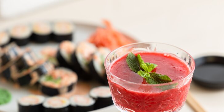 Sushi sety pre 1 či 2 osoby s domácou limonádou alebo koktailom