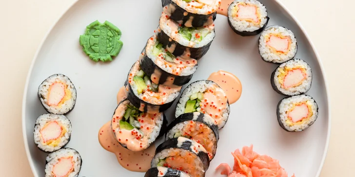 Sushi sety pre 1 či 2 osoby s domácou limonádou alebo koktailom