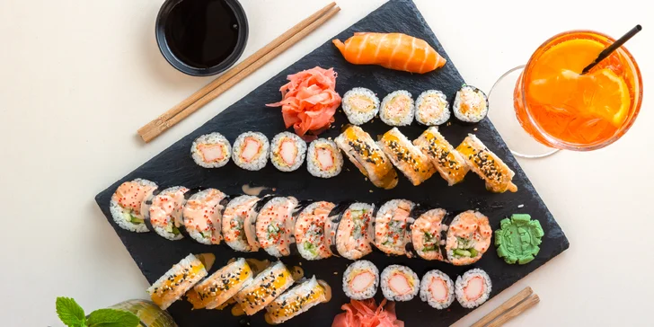 Sushi sety pre 1 či 2 osoby s domácou limonádou alebo koktailom