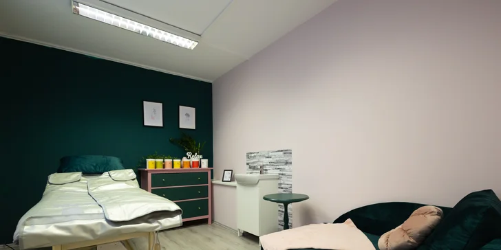 Cvičenie Infrashape, prístrojová lymfodrenáž, anticelulitídny zábal s infračervenou vyhrievacou dekou, aj permanentka