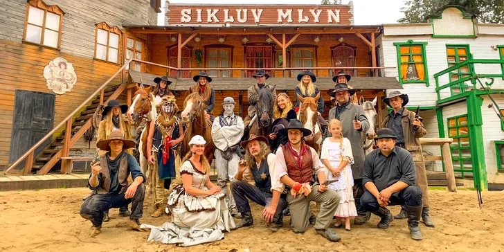 Zažite letné dobrodružstvo vo westernovom mestečku Šikland: skvelé vystúpenia, animačné programy, nočná ohňová show a chutné jedlo