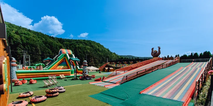 Aktívna rodinná dovolenka v nových apartmánoch Humno vo Valči s množstvom atrakcií v novom, úžasnom detskom parku YETI LAND