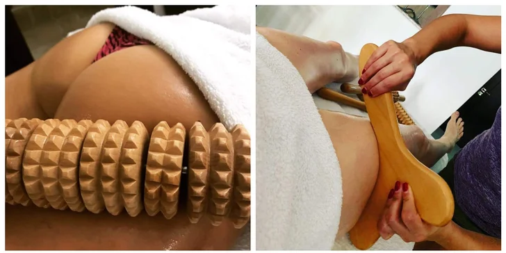 Anticelulitídna masáž valčekmi v Diva Beauty na boky, stehná, brucho aj zadok